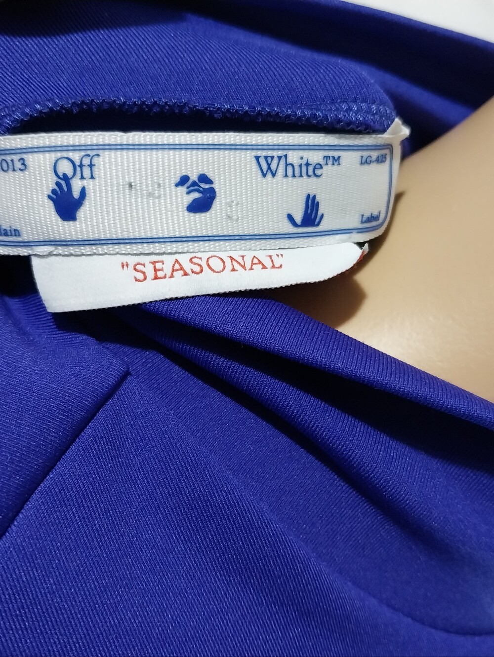 Off-White C/O Virgil Abloh Embossed Bodysuit, NWOT, Size‎ 42 - Picture 6 of 11